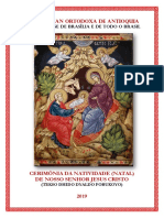 Rito Do Natal de Nosso Senhor - Igreja Sírian Ortodoxa de Antioquia - Arquidiocese de Todo o Brasil