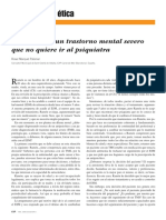 Actuación Ante Un Trastorno Mental Severo en Paciente Que No Quiere Ir Al Psiquiatra