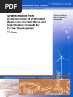 System Impacts From Interconnection of Distributed Resources: Current Status and Identification of Needs For Further Development