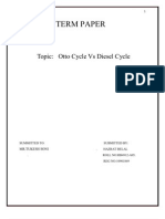 Otto Cycle Vs Diesel Cycle