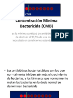 Concentración Mínima Bactericida (CMB)