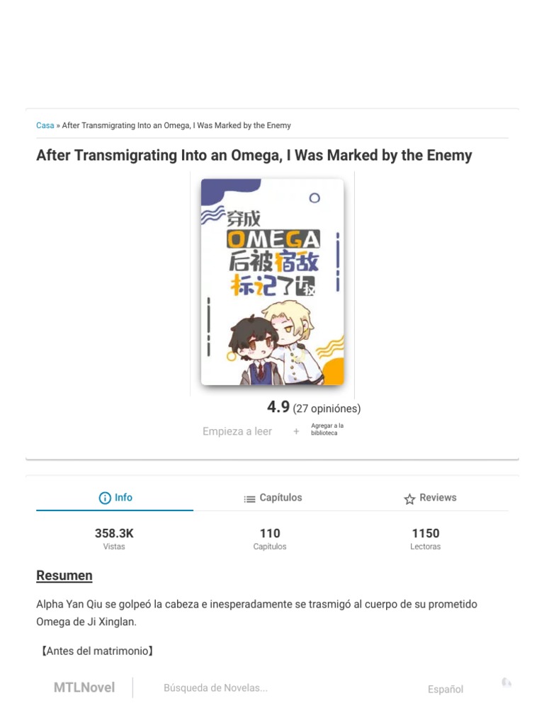 After Transmigrating Into An Omega, I Was Marked by The Enemy | PDF