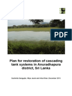 Plan For Restoration of Cascading Tank Systems in Anuradhapura District, Sri Lanka