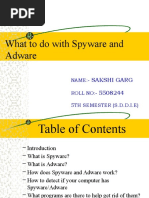 What To Do With Spyware and Adware: Sakshi Garg 5508244