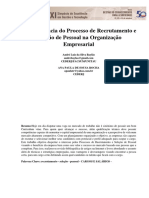 Artigo a Importancia Do Processo Recrutamento Seleção