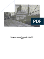 Diaspora Vasca America Siglo XX (Venezuela) 1939