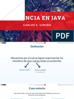 Herencia en Java - Carlos E. Cimino