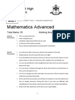 Mathematics Advanced: Fort Street High School