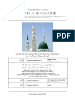 Master Muhammad : The Noble Names of Our