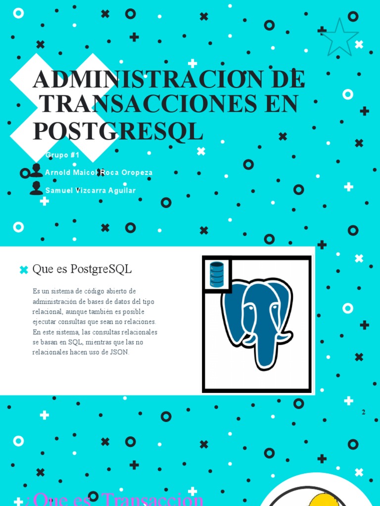 Administración de Transacciones en PostgreSQL | PDF | SQL | Postgre Sql