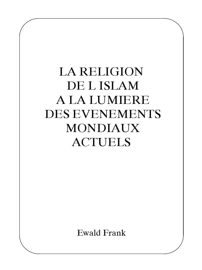 La Religion de Lislam | PDF | Mahomet | Dieu