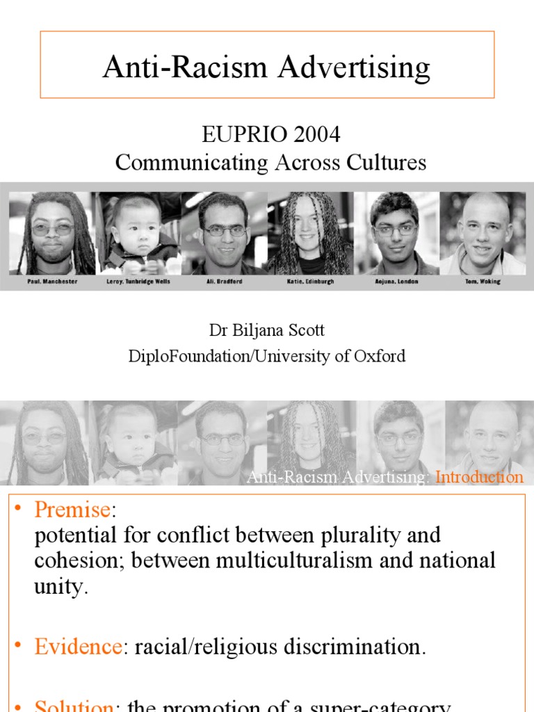Anti-Racism Advertising Strategies | PDF | Multiculturalism | Advertising