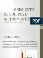 Uso y Mantenimiento de Equipos e Instrumentos