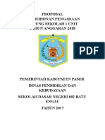 Proposal Permohonan Pengadaan Gedung Sekolah 1 Unit Tahun Anggaran 2018