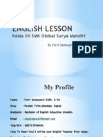 English Lesson: Kelas XII SMK Global Surya Mandiri