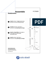 Instruction of Installation and How To Use Stadiometer