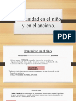 Inmunidad en El Niño y en El Anciano