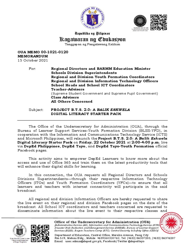 Digital Literacy for DepEd Learners | PDF | Information And ...