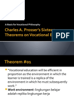 Prosser's Sixteen Theorems On Vocational Education