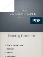 ICDL Research Journal Club 031511