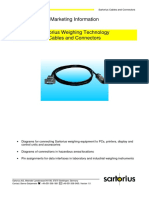 Marketing Information Sartorius Weighing Technology Cables and Connectors