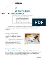 CHAPTER 7 - Weight and Sufficiency of Evidence