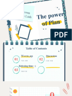 The power of planning