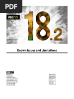 ANSYS, Inc. Known Issues and Limitations 18.2