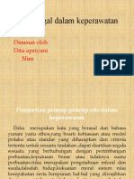 Prinsip Legal Dalam Keperawatan: Disusun Oleh Dita Apriyani Nim