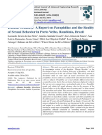 Human Sexuality: A Report On Paraphilias and The Reality of Sexual Behavior in Porto Velho, Rondônia, Brazil