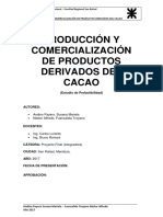 Producción y Comercialización de Productos Derivados Del Cacao