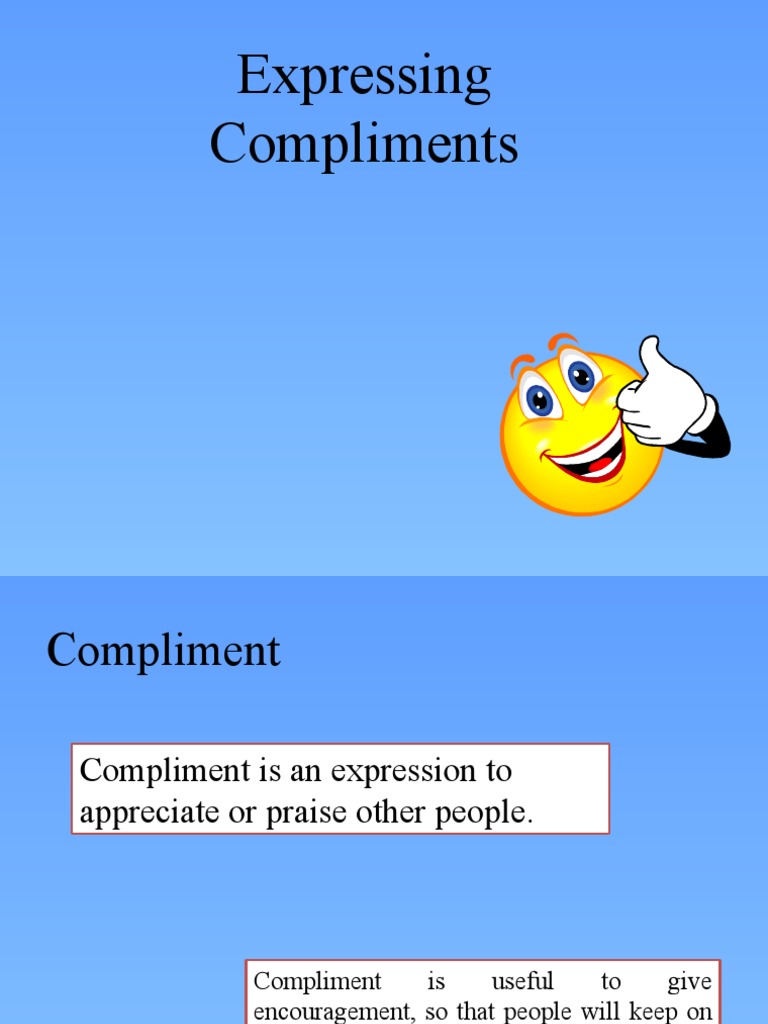 Expression of Compliment | PDF | Adjective | Noun