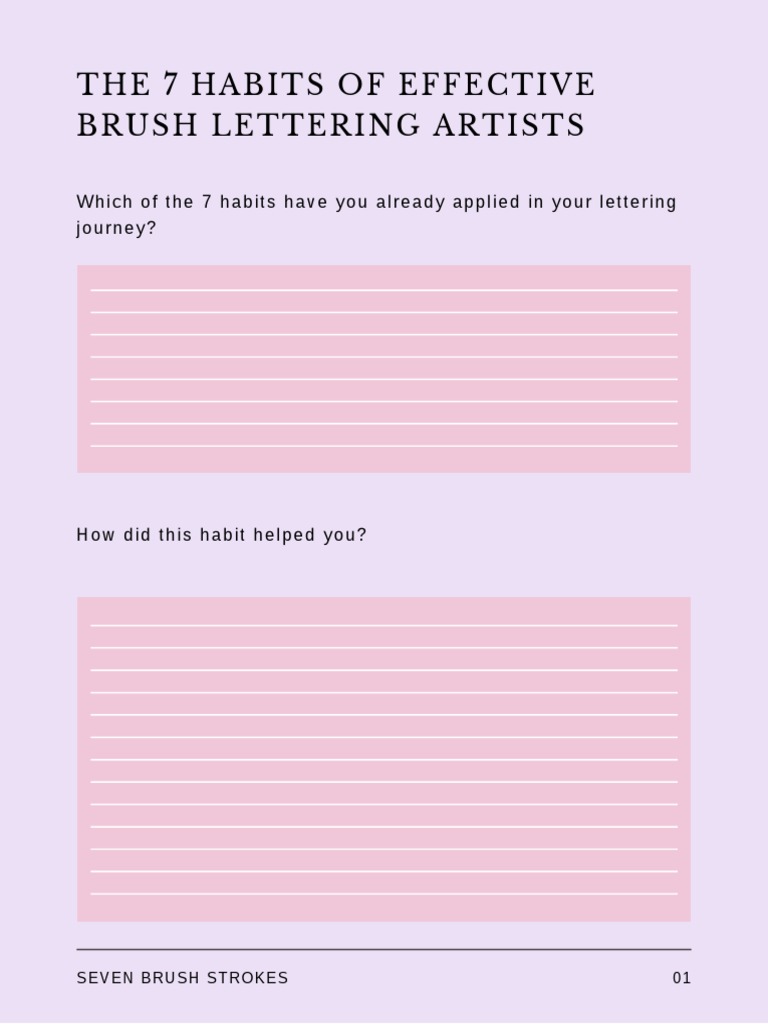 The 7 Habits Free Worksheet | PDF