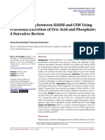 Differentiating between SIADH and CSW using FEUA and FEP