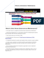 7 SETPS OF Autonomous Maintenance