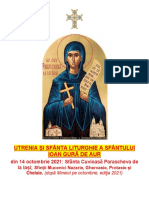 Utrenia Și Sfânta Liturghie A Sfântului Ioan Gură de Aur