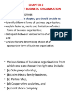 Forms of Business Organsiation
