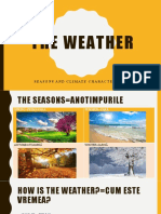 The Weather: Seasons and Climate Characteristics