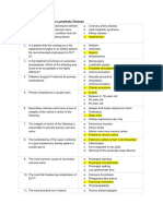 Quiz On Peripheral Venous Lymphatic Disease