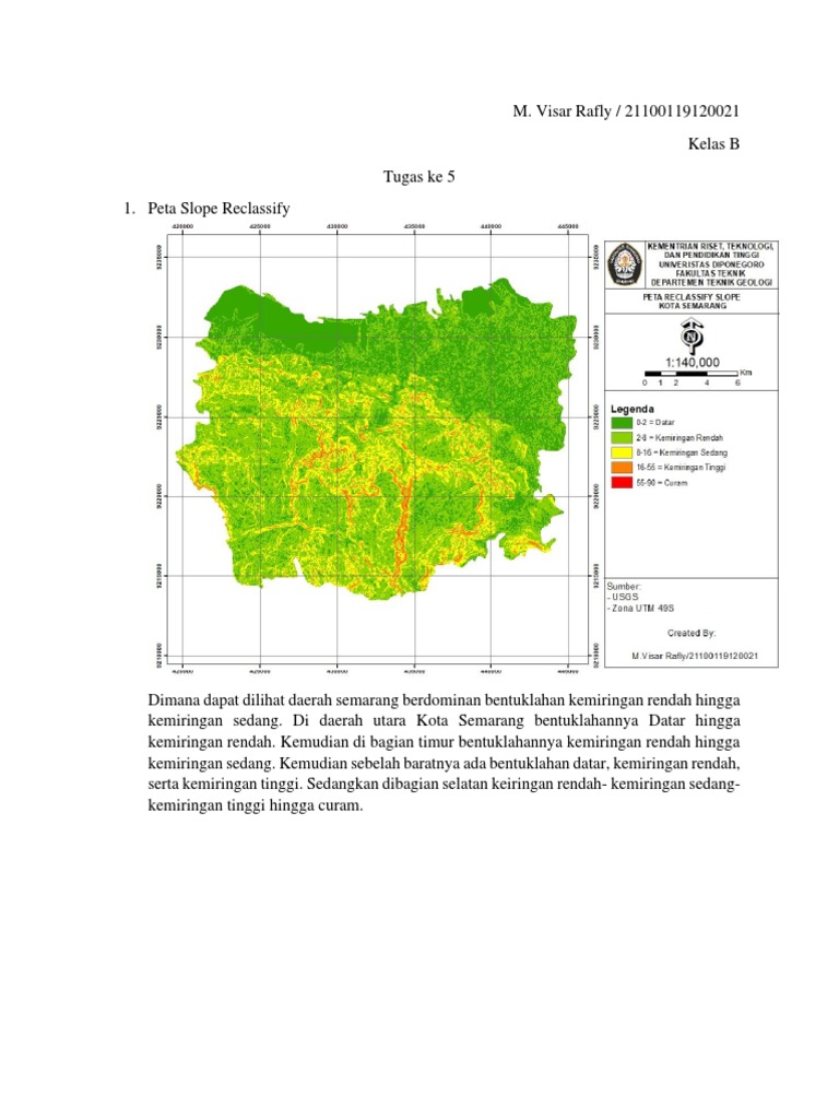 Peta Topografi dan Geologi Semarang | PDF