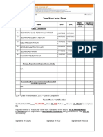 Term Work Index Sheet: Basic Experiment