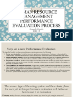 Human Resource Management Performance Evaluation Process