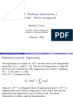 CS 726: Nonlinear Optimization 1 Lecture 04A: Matrix Background