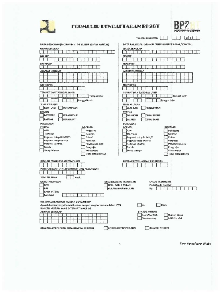 Form Bp2bt 2021 | PDF
