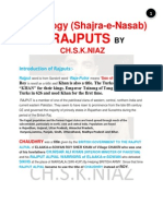 Shajra-E-Nasab (Genealogy) of Rajput Caste by Ch.S.K.NIAZ and CH - MUKHTAR AHMAD NIAZ CHAK BELI KHAN Managed by CH - Shaheer Ali Niaz (Mob:923009886001)