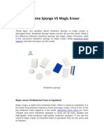 Melamine Sponge Vs Magic Eraser