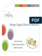 Mango Usage and Barriers Research Full Report 2013 Eng