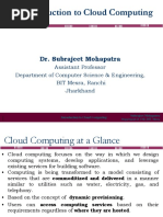 Introduction To Cloud Computing