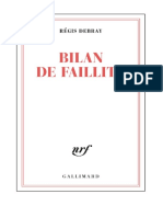 Regis Debray - Bilan de Faillite