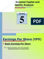 Return On Invested Capital and Profitability Analysis: Session